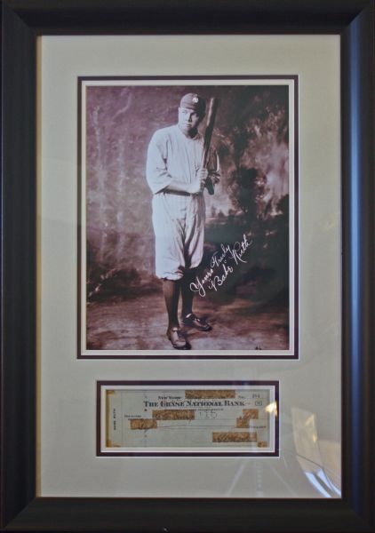 Babe Ruth Handwritten & Signed Personal Bank Check (PSA/DNA)