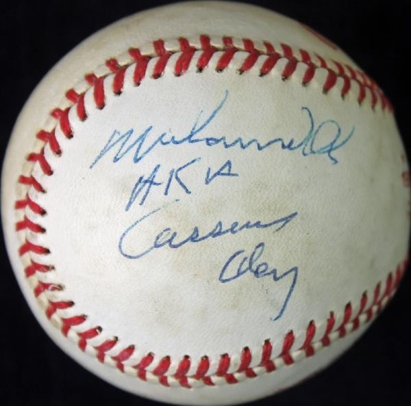Muhammad Ali Signed 1983 All-Star Game Baseball with "AKA Cassius Clay" Inscription (JSA)