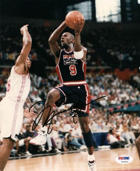 Michael Jordan Signed "Dream Team" 1992 Olympics 8" x 10" Color Photo (PSA/DNA)