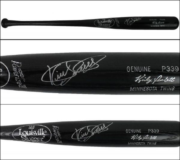 Kirby Puckett Signed Louisville Slugger Personal Game Model Baseball Bat (PSA/DNA)