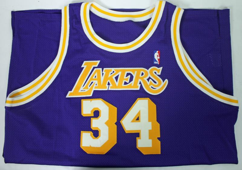 Lot Detail - 1998 Shaquille O'Neal Game Used, Signed & Photo Matched Los  Angeles Lakers Home Jersey Worn on 02/04/98 (JSA & Resolution Photomatching)