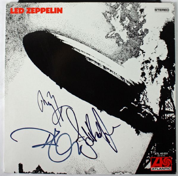 Led Zeppelin Desirable Signed Debut Album w/Page, Plant & Jones (PSA/DNA & JSA)