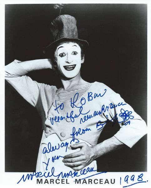 Marcel Marceau Impressive Signed 8" x 10" Publicity Photo (PSA/DNA Guaranteed)