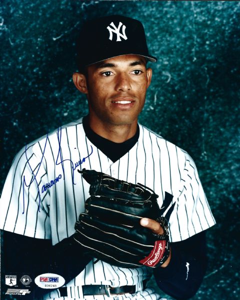 Mariano Rivera Choice Signed 8" x 10" Color Photo with Rookie Era Autograph (PSA/DNA)