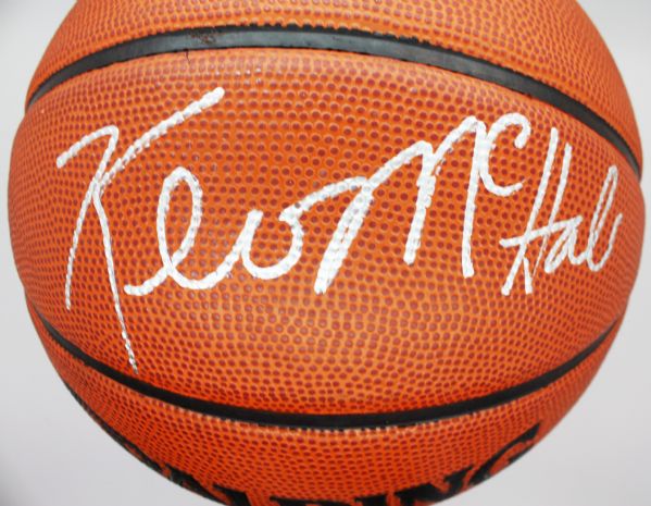 Kevin McHale Signed NBA Street Basketball (PSA/JSA Guaranteed)