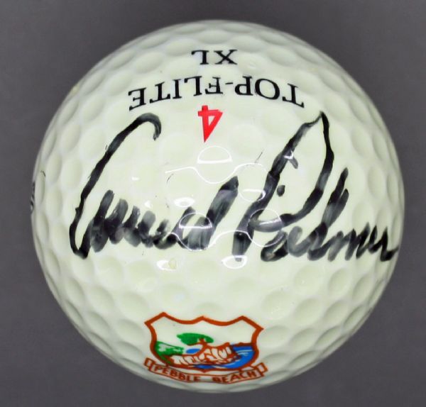 Arnold Palmer Vintage Signed Pebble Beach Model Golf Ball (PSA/DNA)