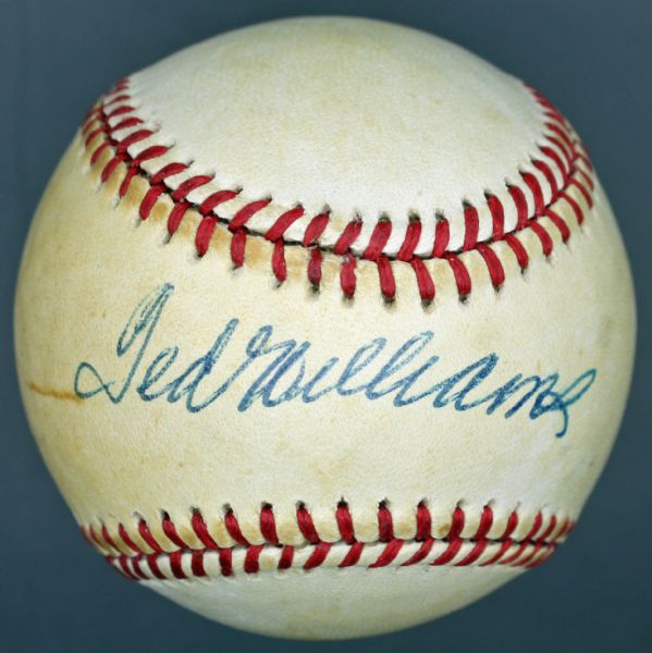 Ted Williams Single Signed OAL Baseball (PSA/JSA Guaranteed)