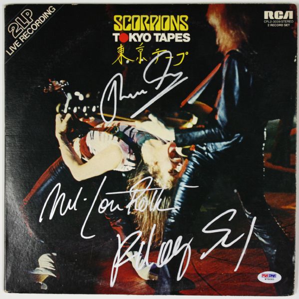 Scorpions Band Signed "Tokyo Tapes" w/ 4 Signatures (PSA/DNA)