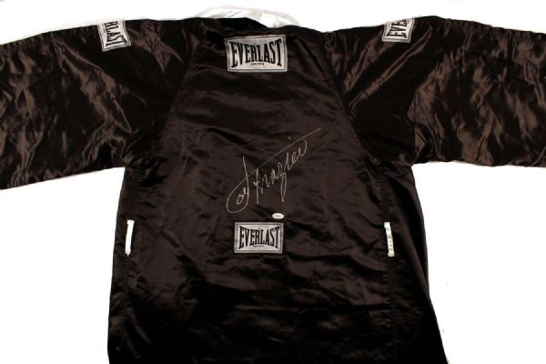 Joe Frazier Signed Everlast Pro Model Boxing Robe (JSA)