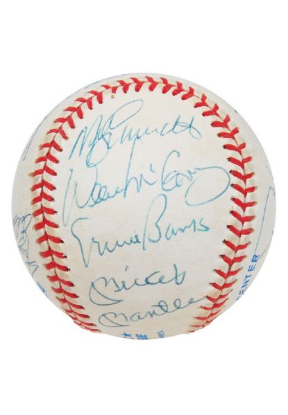 Original 11: Impressive 500 Home Run Kings Multi-Signed OAL Baseball w/ Mantle, Williams, Mays, Aaron & Others (PSA/JSA Guranteed)