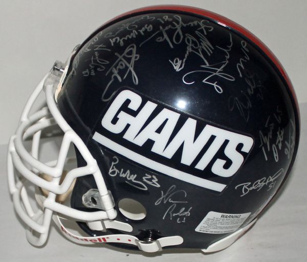 Super Bowl XXV Team Signed New York Giants PROLINE Helmet w/ 33 Signatures! (Steiner)