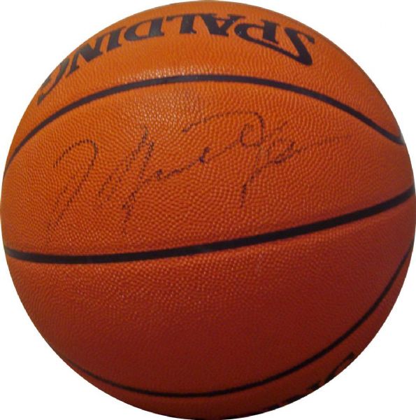 Michael Jordan Vintage Playing-Era Signed Spalding Official NBA Basketball (JSA)