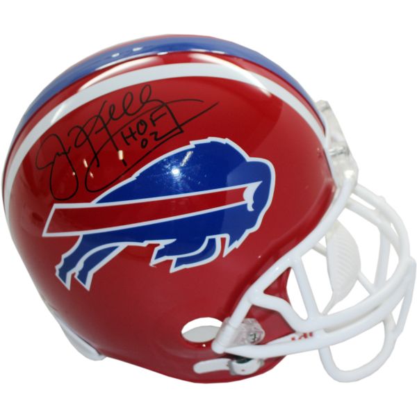 Jim Kelly Signed Buffalo Bills Full Size Helmet w/ "HOF 02" Inscription (Steiner)