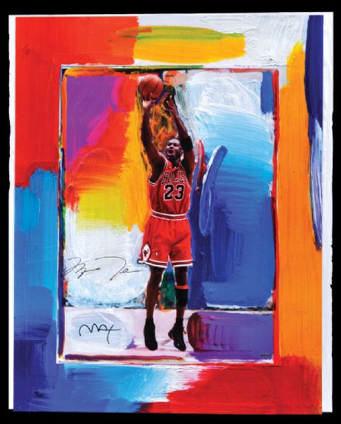 Michael Jordan Signed Limited Edition 26" x 30" Peter Max Lithograph (Upper Deck)