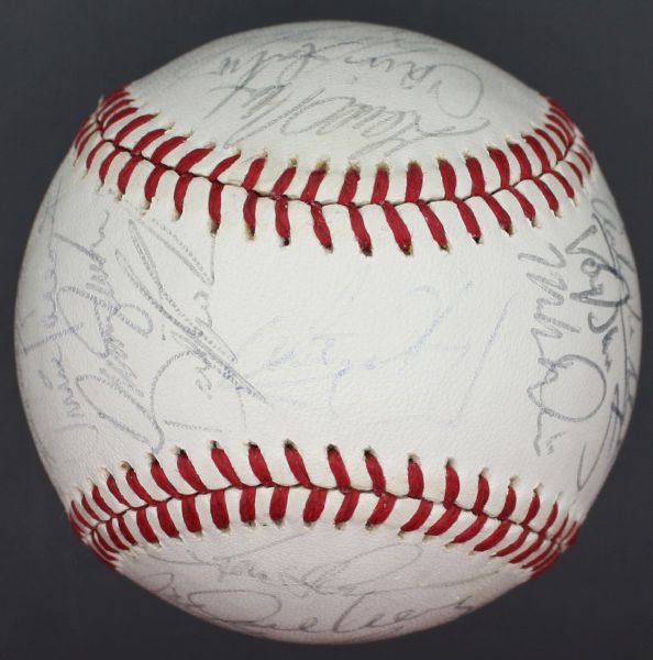 1988 N.L All-Stars Multi-Signed ONL Baseball w/ Carter, Smith, Maddux & Many More! (PSA/JSA Guaranteed)
