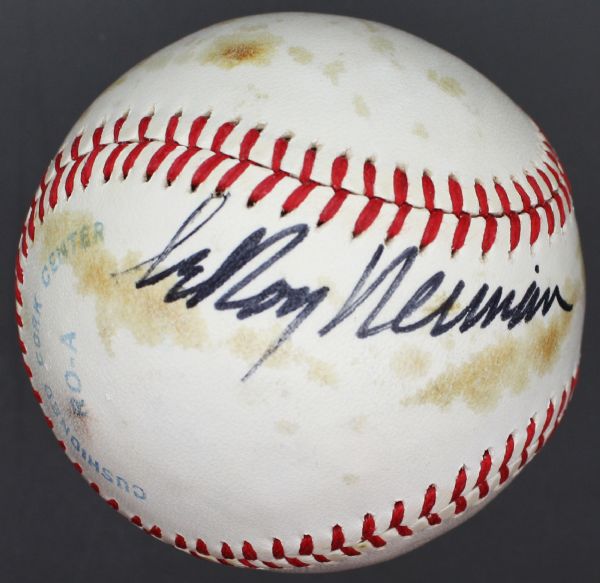 Leroy Neiman Uncommon Signed OAL Baseball (PSA/JSA Guaranteed)