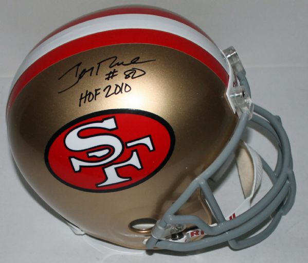 Jerry Rice Signed 49ers Full Sized Helmet (Rice Hologram)