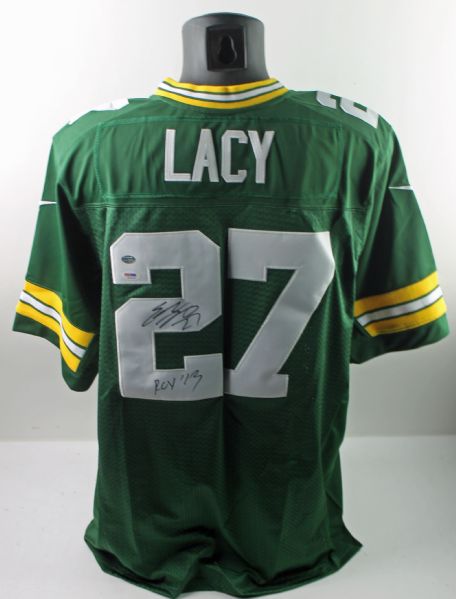 Eddie Lacy Signed Green Bay Packers Jersey w/ "ROY" Inscription! (PSA/DNA)