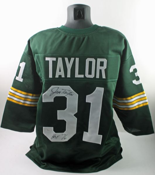 Jim Taylor Signed Green Bay Packers Jersey (JSA)