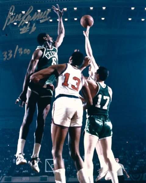 Bill Russell Signed Limited Edition 8" x 10" Photo w/ Signed COA (Bill Russell COA)
