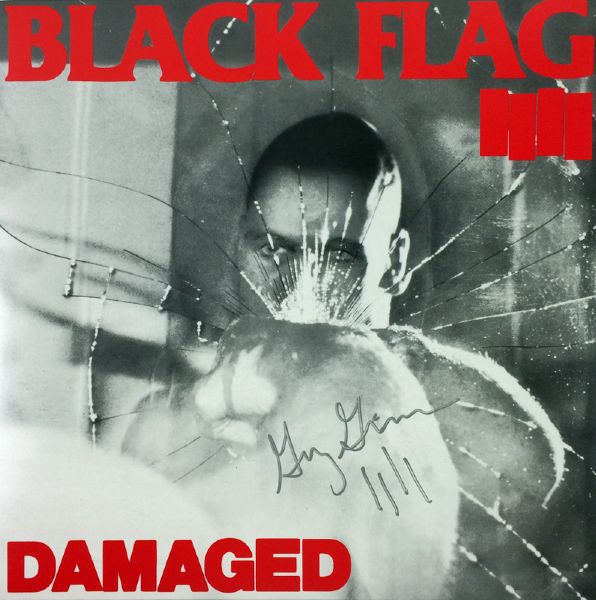 Black Flag: Greg Ginn Signed "Damaged" Record Album (PSA/JSA Guaranteed)