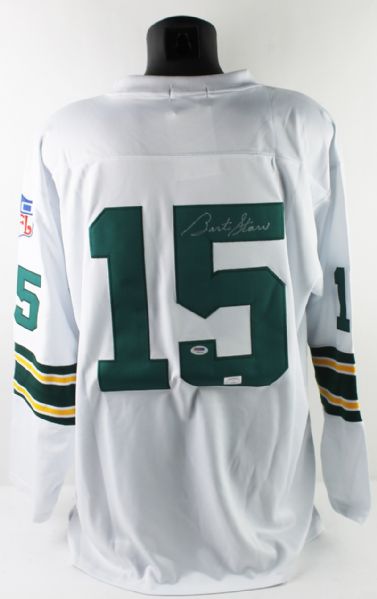 Bart Starr Signed 1969 Mitchell & Ness Throwback Model Green Bay Packers Jersey (PSA/DNA)