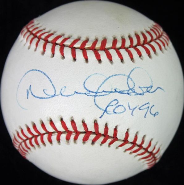 Derek Jeter Signed & Inscribed 1996 World Series Baseball (JSA)
