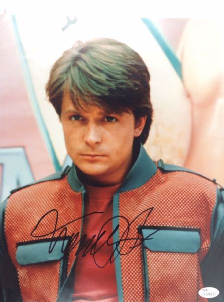 Michael J. Fox Signed "Back to the Future" 11" x 14" Color Photo (JSA)