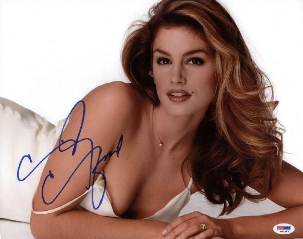 Cindy Crawford Sexy Signed 11" x 14" Color Photo