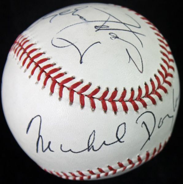 Michael Douglas & Catherine Zeta-Jones Signed OML Baseball (PSA/DNA)