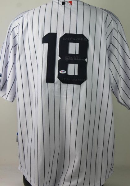 Don Larsen Signed & Inscribed NY Yankees Jersey (PSA/DNA)