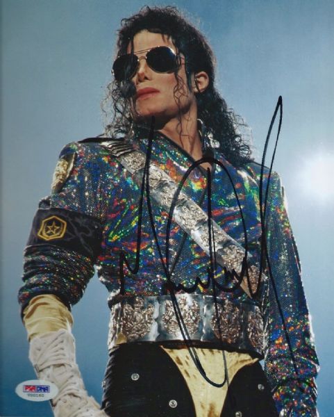 Michael Jackson Signed 8" x 10" Color Photograph (PSA/DNA)