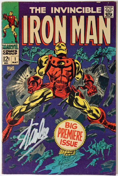 Stan Lee Signed Original 1968 "The Invincible Iron Man" #1 Comic Book (PSA/DNA)