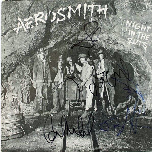 Aerosmith Group Signed "A Night in the Ruts" Record Album (PSA/DNA)