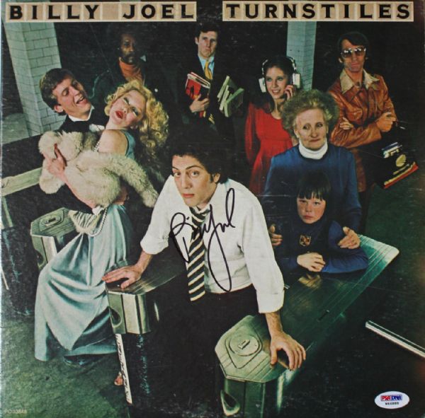 Billy Joel Signed "Turnstiles" Record Album (PSA/DNA)