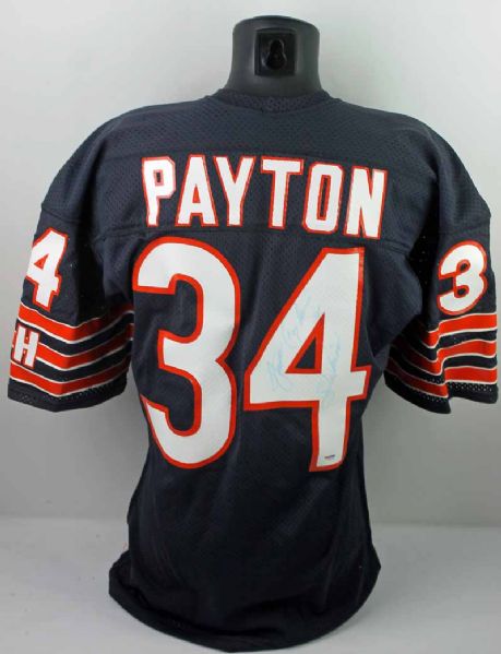 Walter Payton Signed & Inscribed Game-Issued Chicagio Bears Jersey (PSA/DNA)