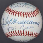 500 Home Run Club Signed OAL Baseball w/ Rare 12 Signatures Including Mantle, Williams, Aaron, etc. (JSA)