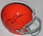 Jim Brown Signed Full Sized PROLINE Cleveland Browns Helmet w/ HOF Inscription! (PSA/DNA)