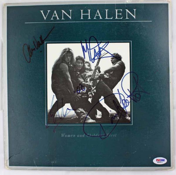 Van Halen Band Signed "Women & Children First" Album w/ 4 Signatures (PSA/DNA)