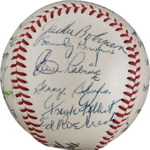 1955 Brooklyn Dodgers Team Signed ONL Baseball, One of the Finest to Surface! (PSA/DNA)