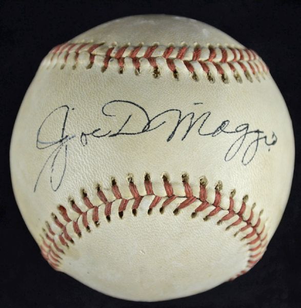 Joe DiMaggio Signed Vintage OAL Baseball (Cronin)(PSA/JSA Guaranteed)
