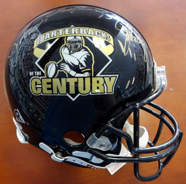 QBs of the Century Multi-Signed Full Size Helmet w/ Unitas, Marino, Elway & Montana (PSA/DNA)