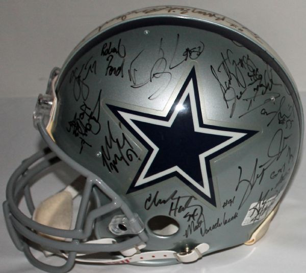 1994/95 Dallas Cowboys Team-Signed Football Helmet w/ 29 Signatures! (PSA/JSA Guaranteed)