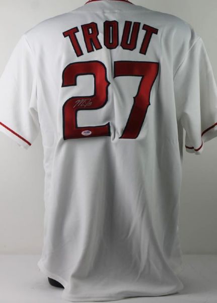 Mike Trout Signed LA Angels Home Jersey (PSA/DNA)