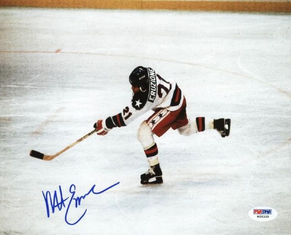 1980 USA Hockey: Mike Eruzione Signed 8"x10" Photo (PSA/DNA)