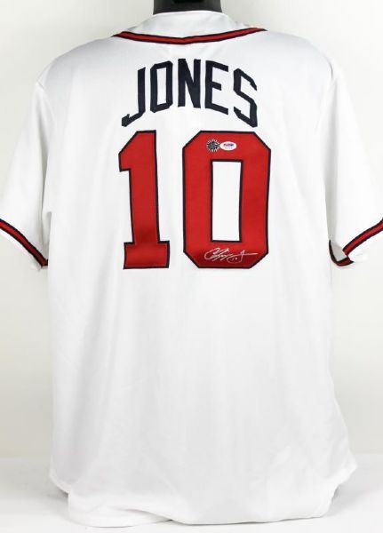 Chipper Jones Signed Atlanta Braves Jersey (PSA/DNA & 93-12 Holo)