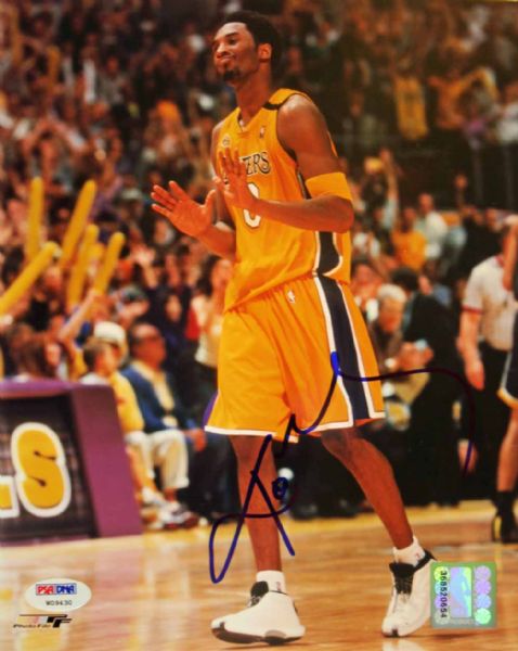Kobe Bryant In-Person Signed 8" x 10" Photo (PSA/DNA)