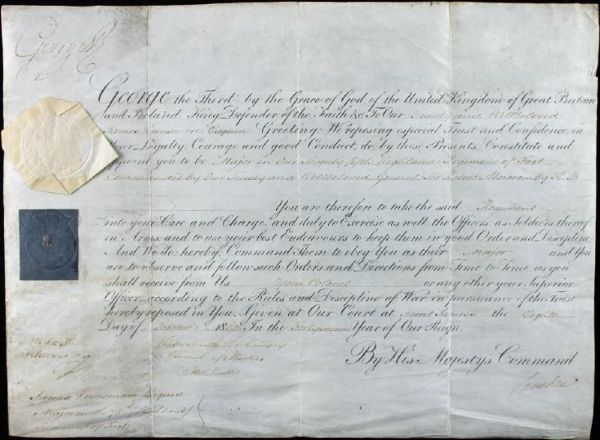 King George III Signed Formal British Appointment 1802 Document (PSA/DNA)
