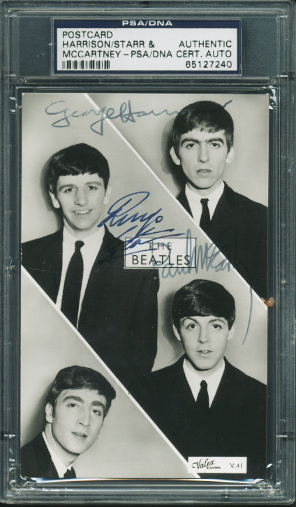 Lot Detail - The Beatles: Paul McCartney, George Harrison & Ringo Starr ...