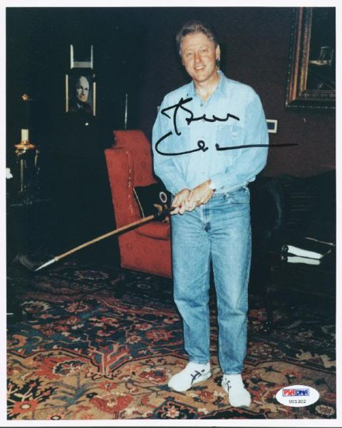 Bill Clinton Signed 8"x10" Photo - PSA/DNA Graded GEM MINT 10!
